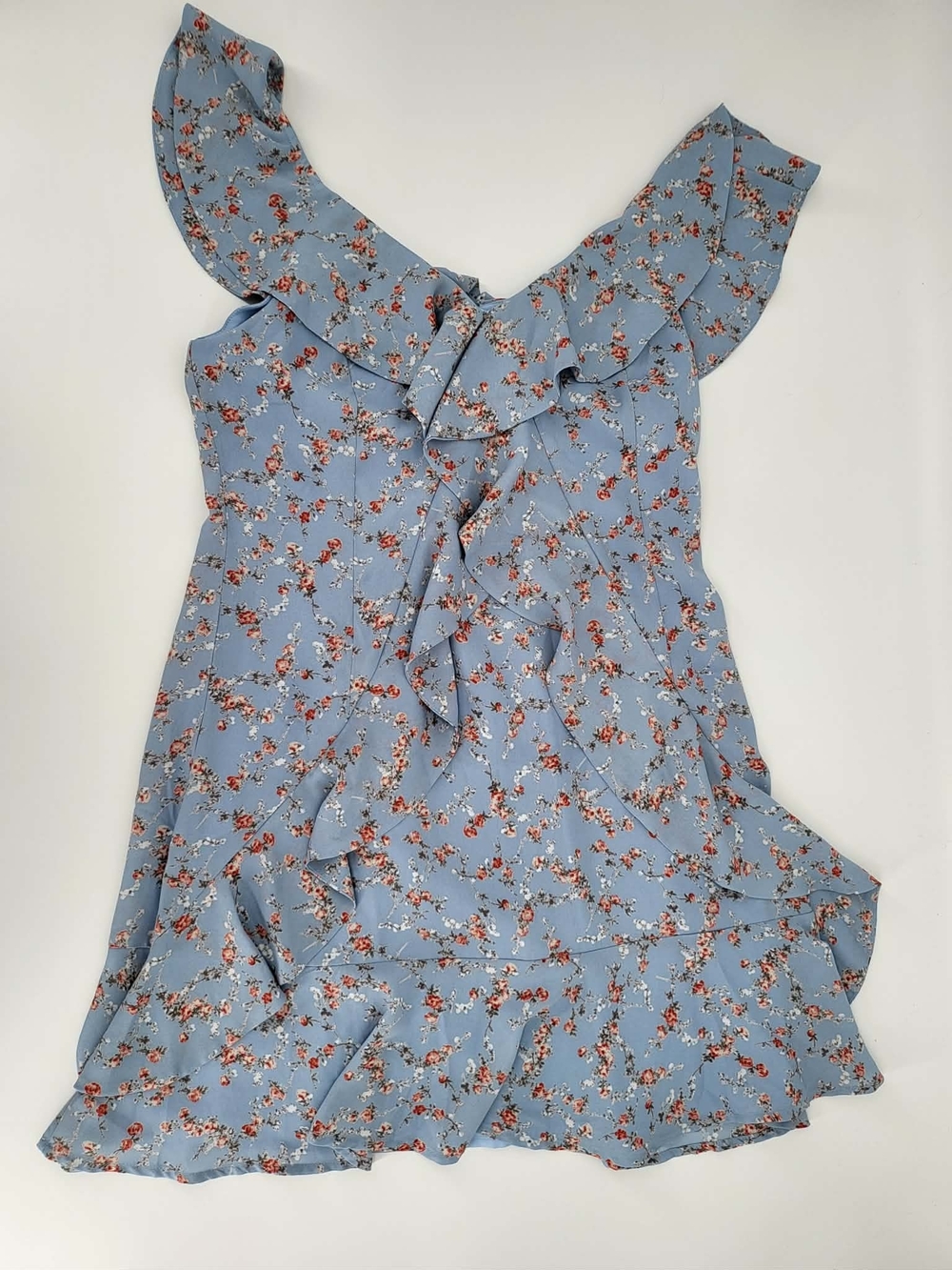 Lulu's Light Blue Floral Dress - Picture 4 of 8